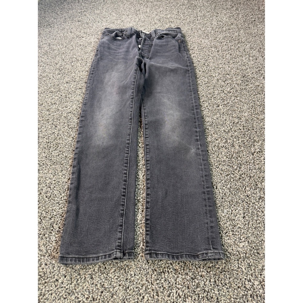 Levis Wedgie Straight Jeans Women's Size 29 Black Button Fly